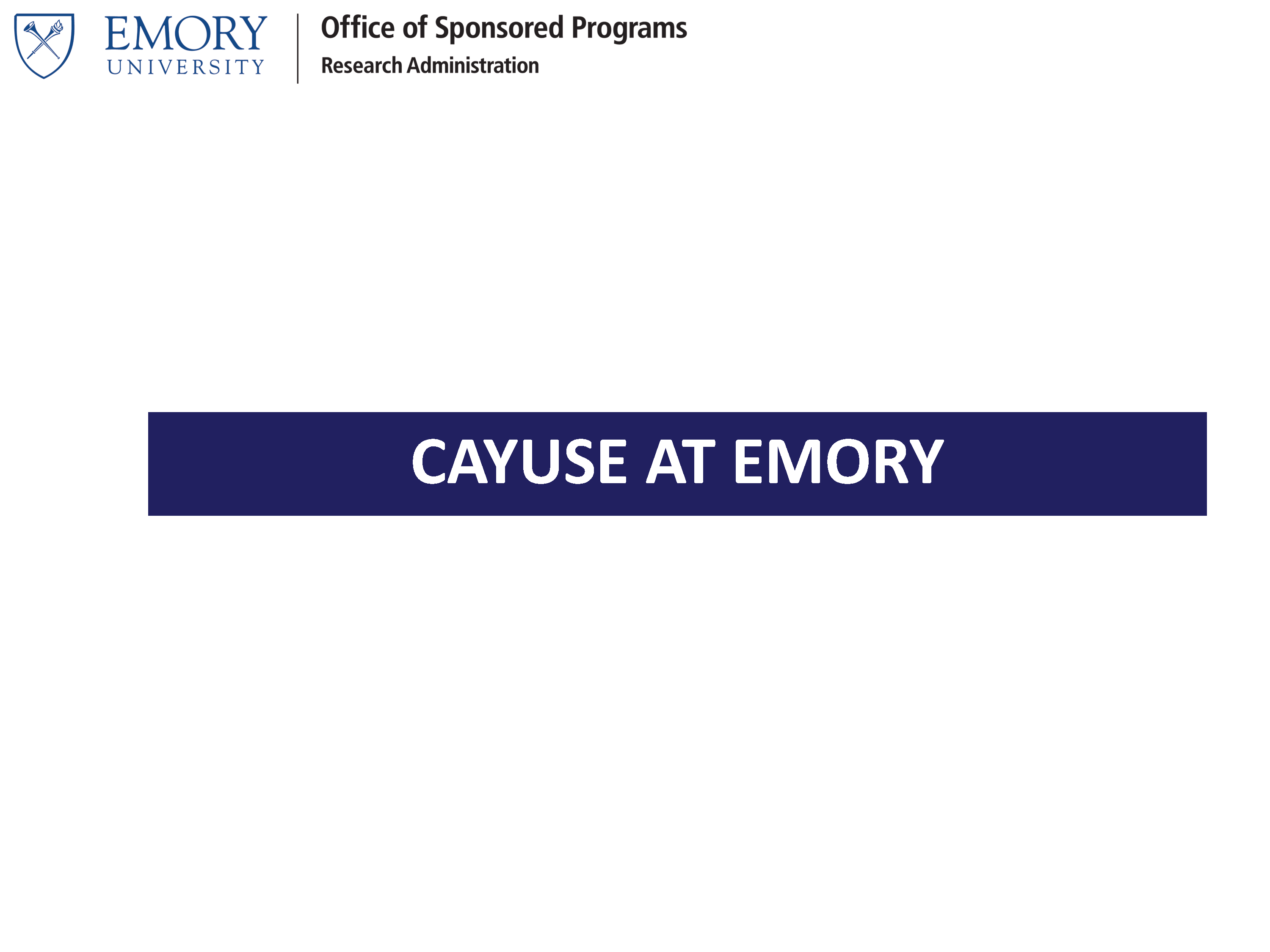 Cayuse at Emory